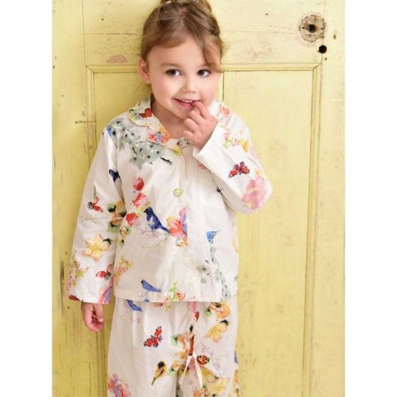 Girls Cotton Pyjamas Secret Garden design - Ada 