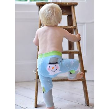 Baby Snowman baby leggings