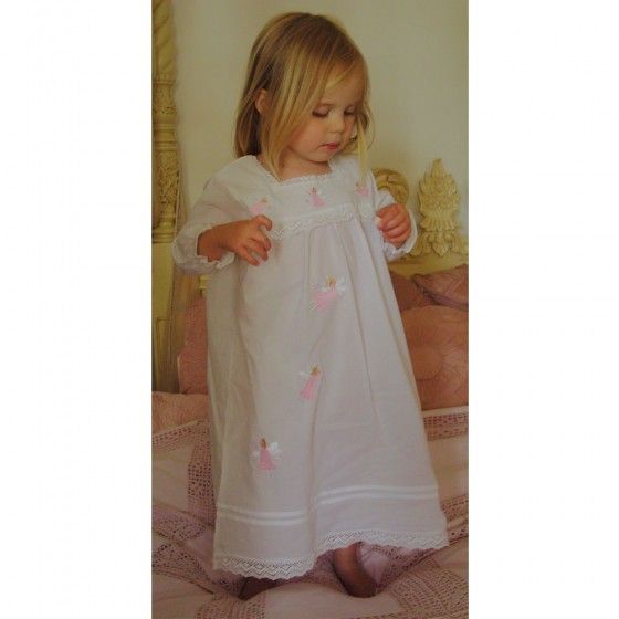 Fairy Long Sleeved Cotton Nightdress - Maddy