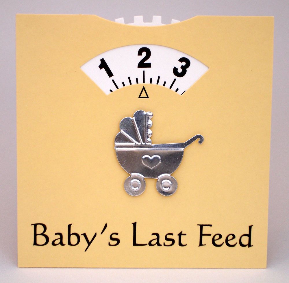 Pink Baby Feeding Wheel Card 