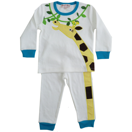 Jungle Pyjamas with Giraffe Applique - Powell Craft