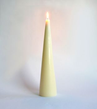 beeswax cone candle