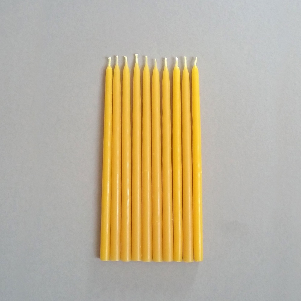 Beeswax birthday candles