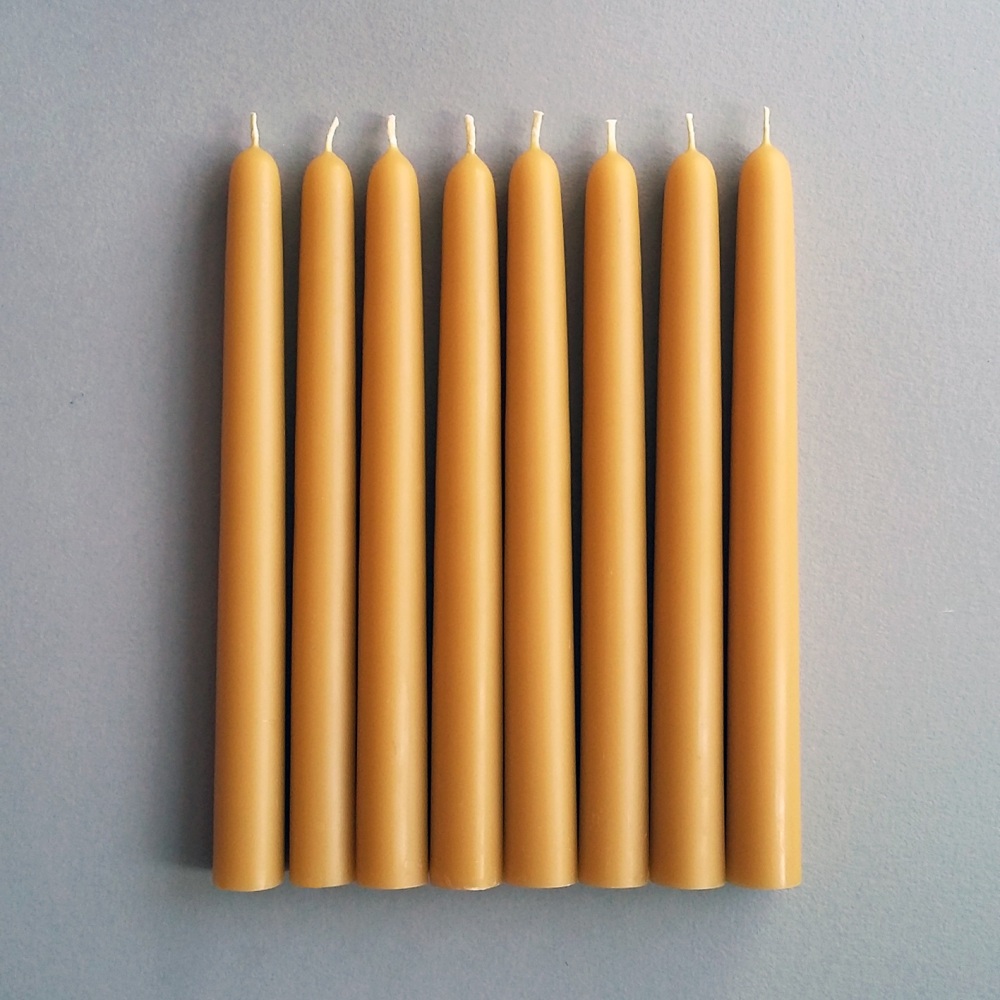 Beeswax taper candles