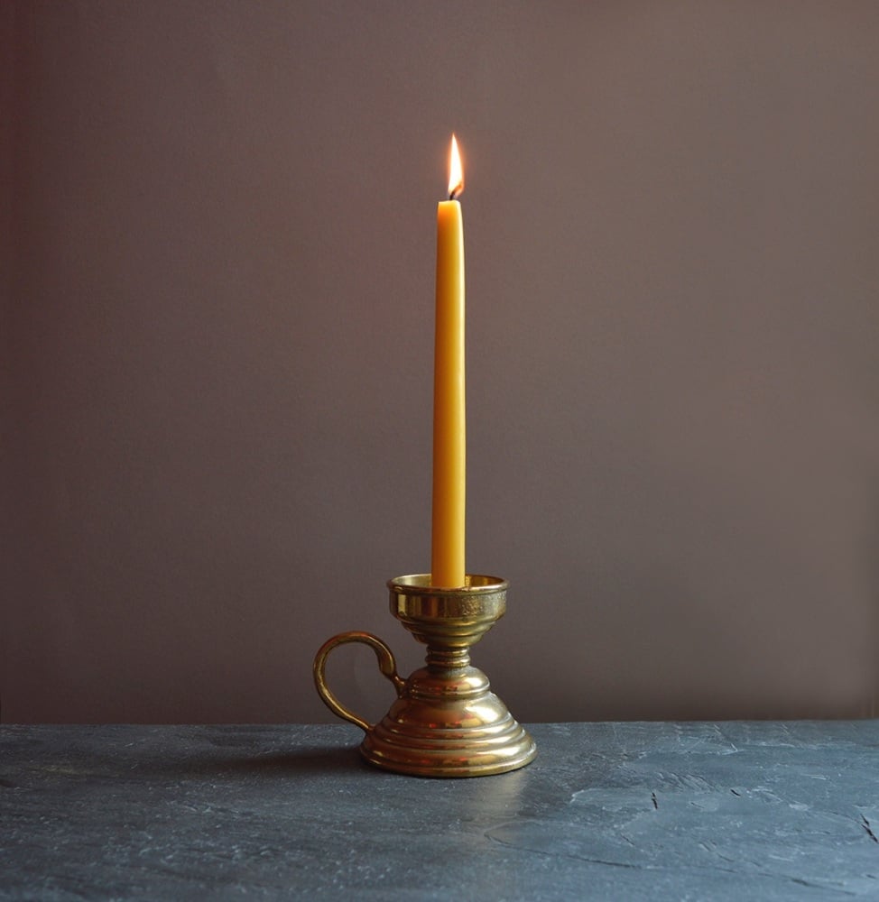 Beeswax taper candles