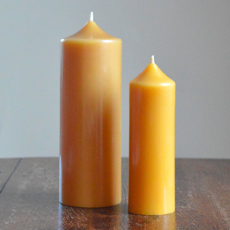 Beeswax Church Candles | Gold&Black Beeswax Candles