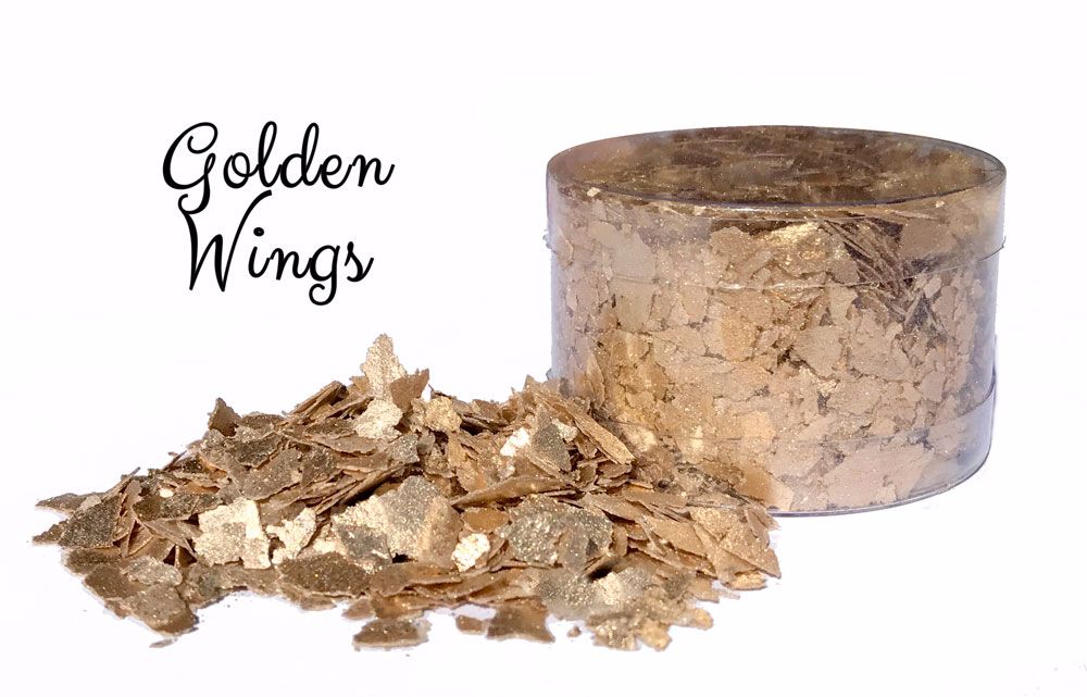  Crystal Candy: GOLDEN WINGS edible flakes 6g