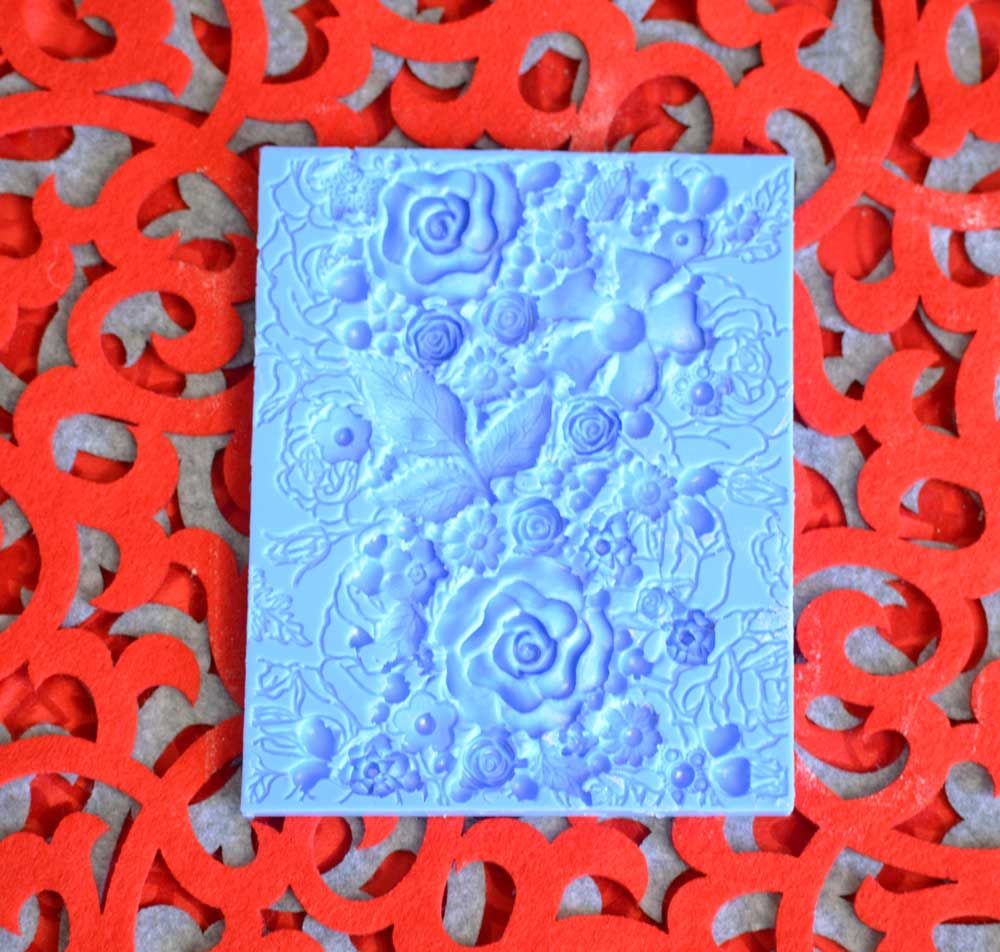 Bas-Relief Food Grade Silicon Mould: The Queens Garden