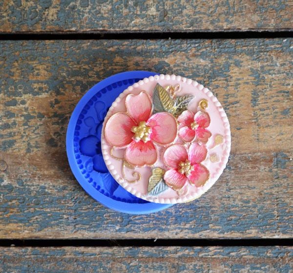 New Collection! Cupcake/ Cookie Bas Relief Moulds: Exquisite Florals