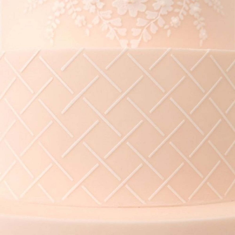 Evil Cake Genius: Little Lattice professional cake stencil #22