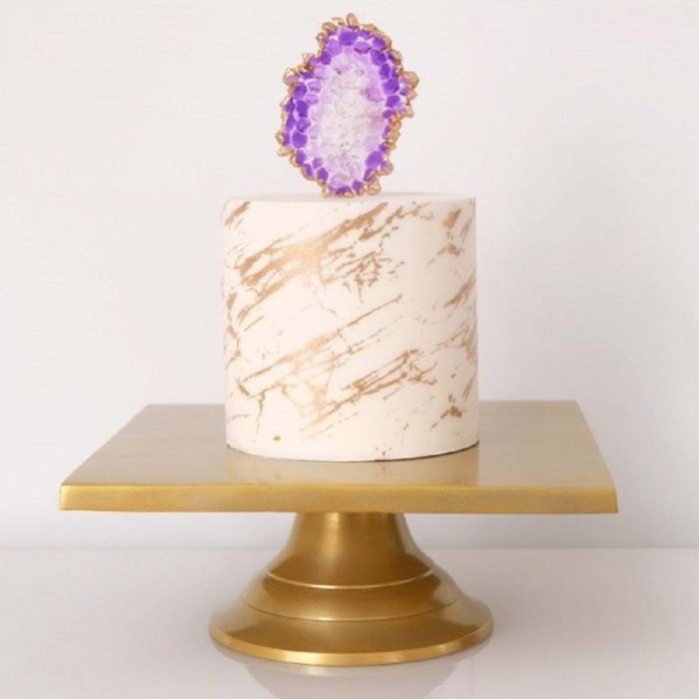 Evil Cake Genius: Marble Veins mesh cake stencil #26