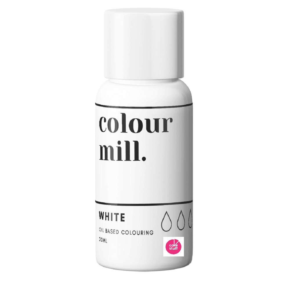Colour Mill WHITE oil based concentrated icing colouring 20ml