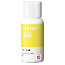 Colour Mill YELLOW oil based concentrated icing colouring 20ml