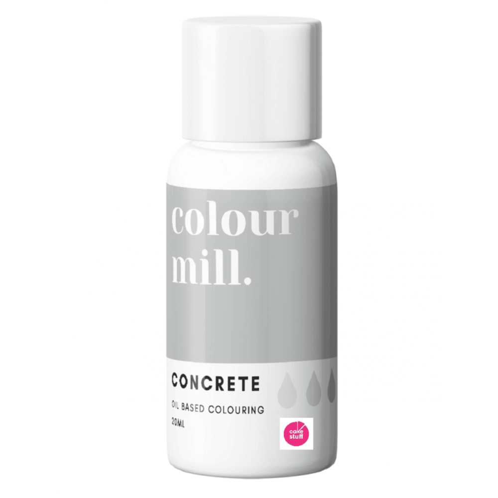 Colour Mill CONCRETE GREY oil based concentrated icing colouring 20ml