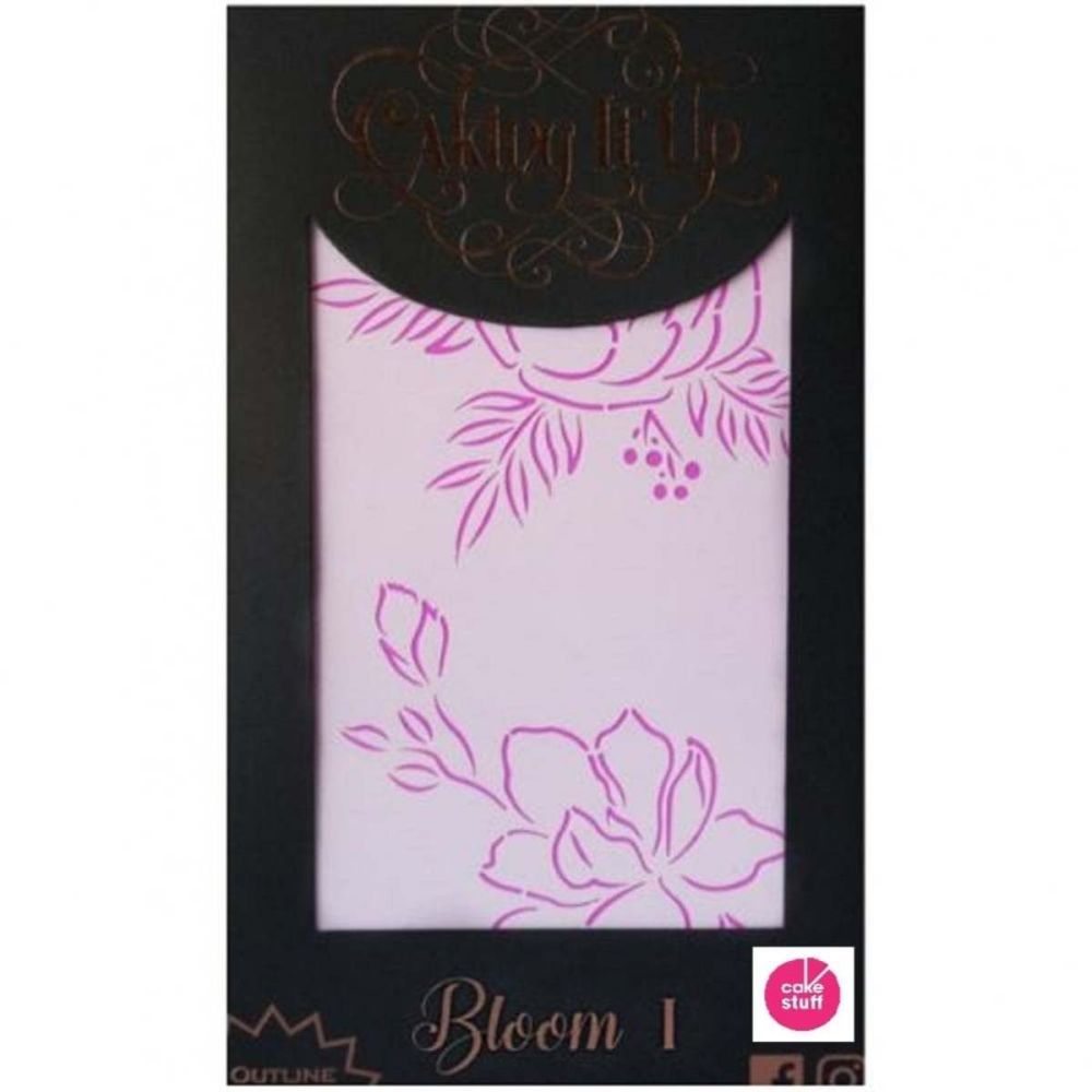 Caking It Up BLOOM 1 - cake icing stencil by Karen Reeves