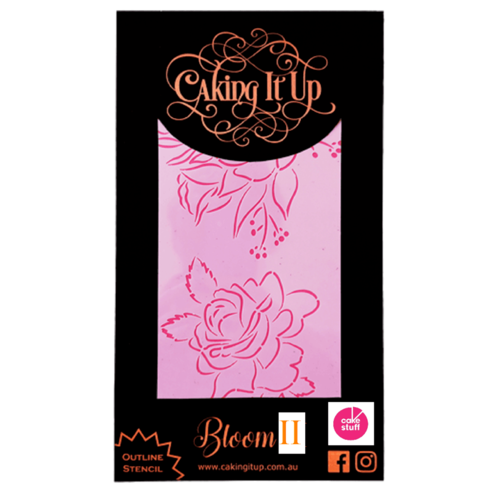 Caking It Up BLOOM 2 - cake icing stencil by Karen Reeves