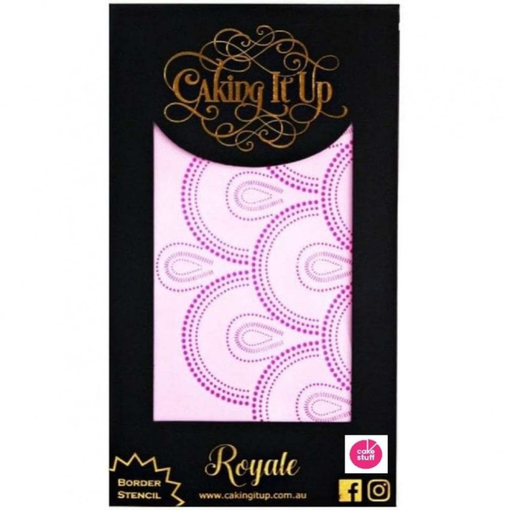 Caking It Up ROYALE cake icing stencil by Karen Reeves