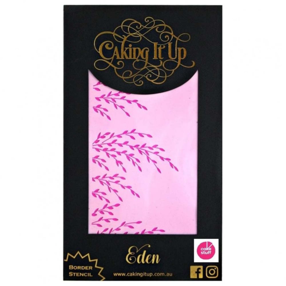 Caking It Up EDEN cake icing stencil by Karen Reeves