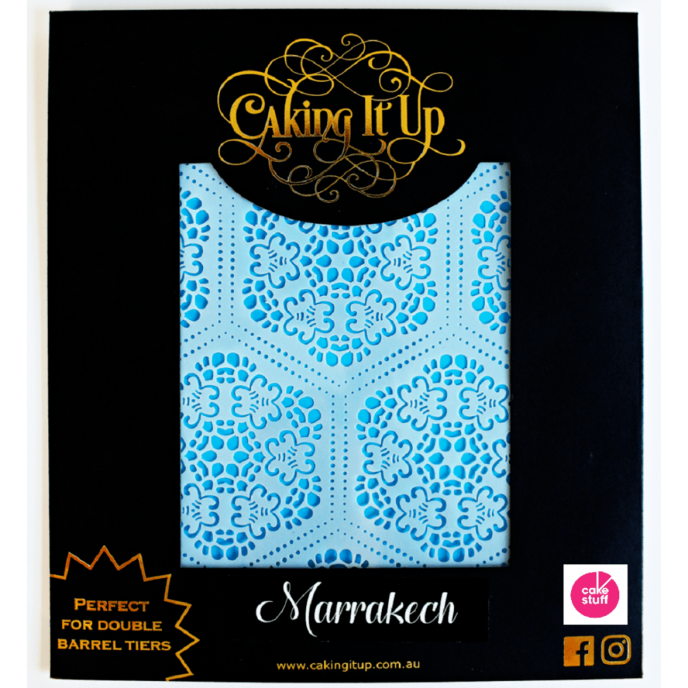 Caking It Up MARRAKECH large cake icing stencil by Karen Reeves