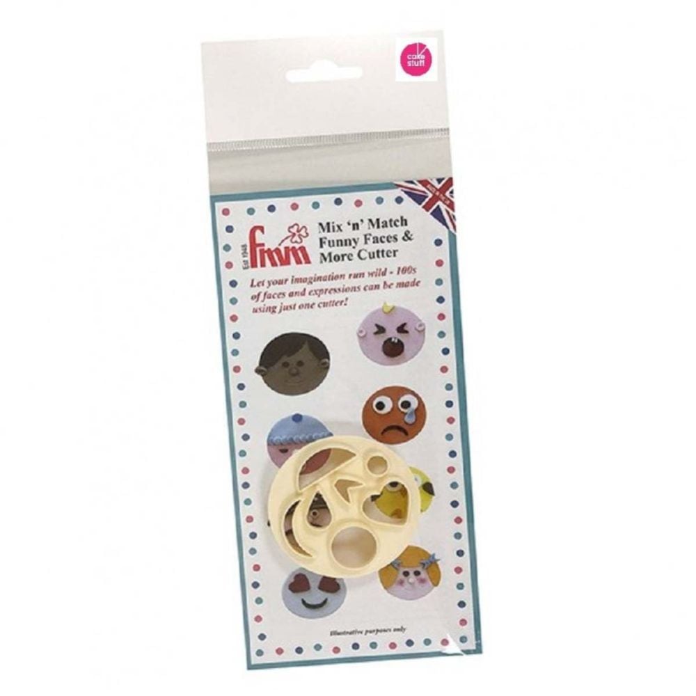 FMM MIX 'N' MATCH FUNNY FACES & MORE icing & gumpaste cutter set