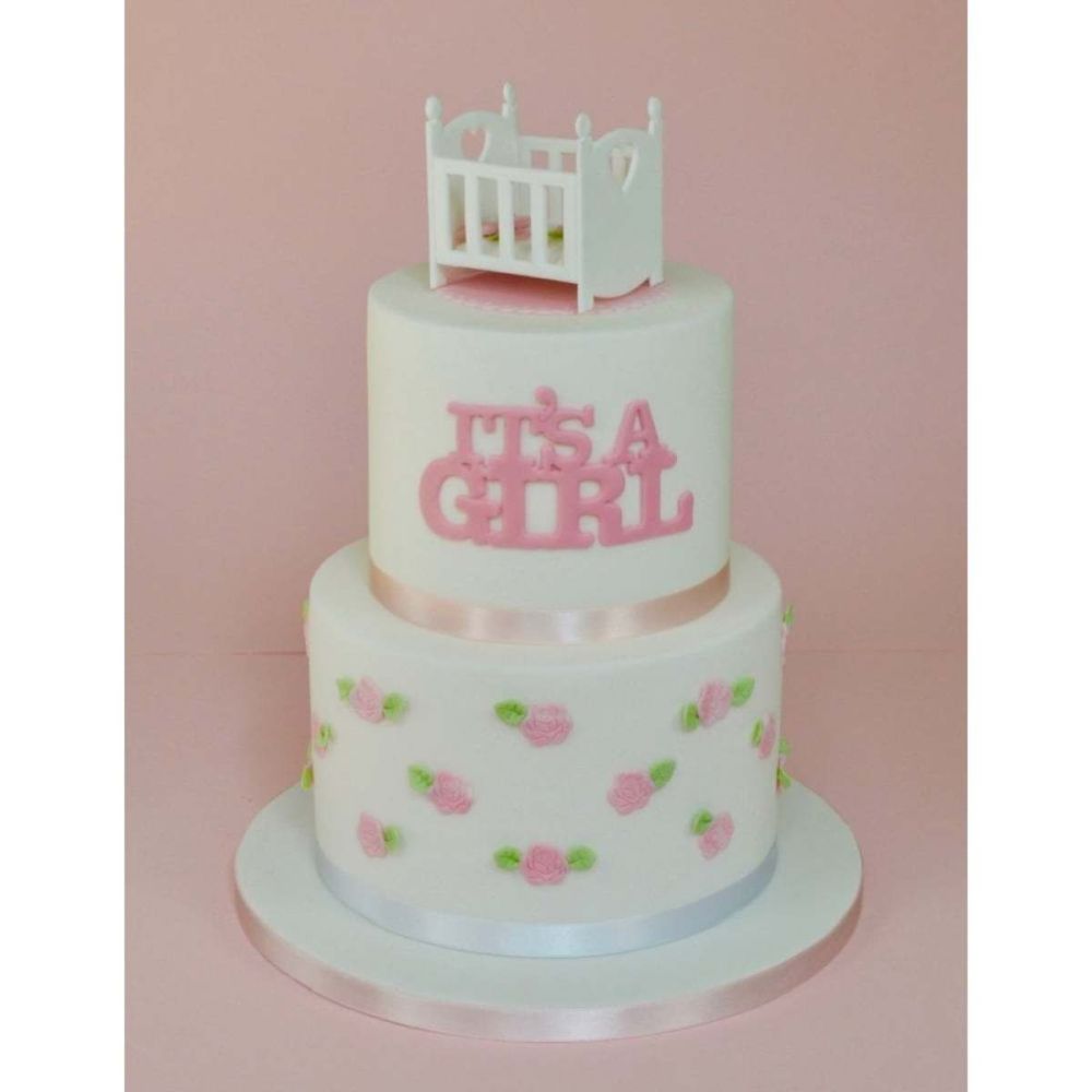 FMM 3D Baby Cot 3 pc fondant icing cutter set