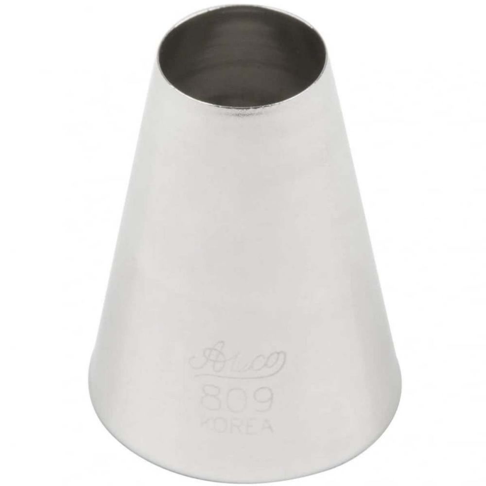 Ateco 809 XL piping nozzle icing tube tip - large plain round cupcake