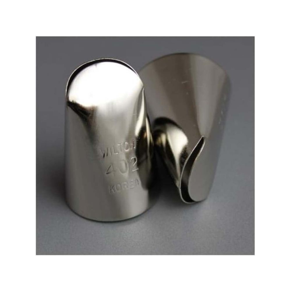 Ateco 403 large piping nozzle icing tube tip - large ruffle / D scallop