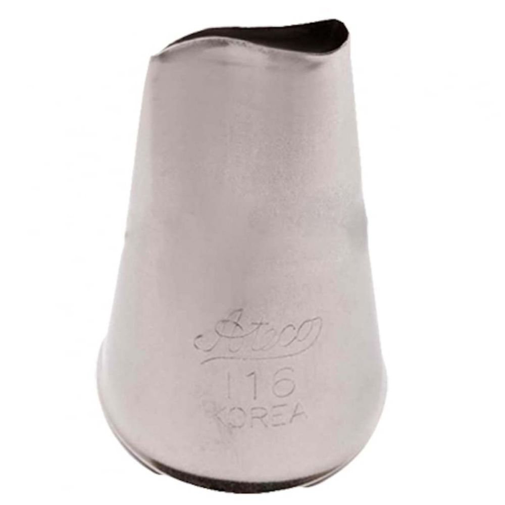 Ateco 116 large piping nozzle icing tube tip - special rose flower petal