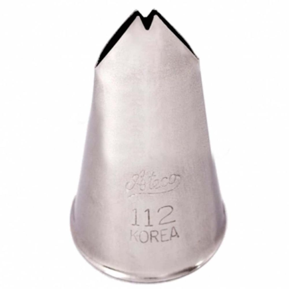 Ateco 112 piping nozzle icing tube tip - special large leaf 12mm