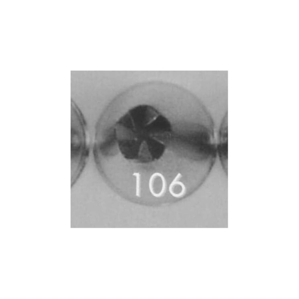 Ateco 106 piping nozzle icing tube tip (special 5 petal drop flower)