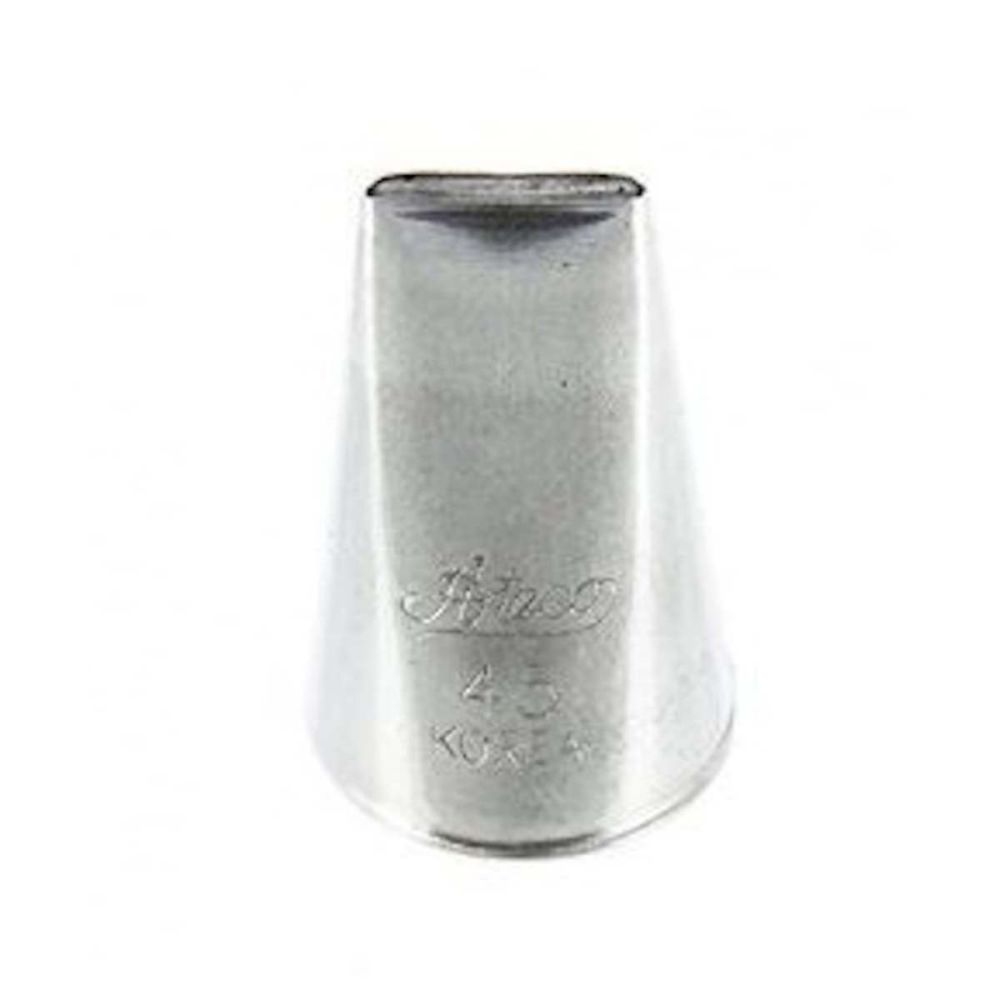Ateco 45 piping nozzle icing tube tip - wide plain ribbon border