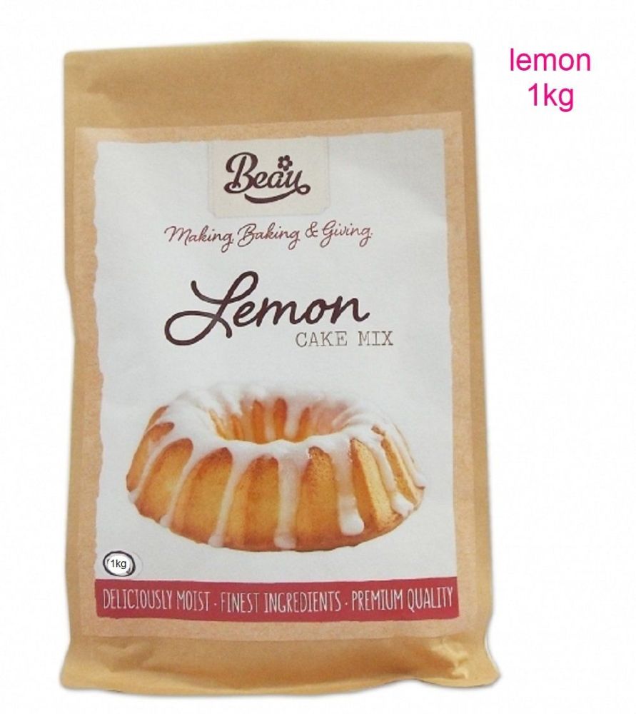 Beau Baking 1kg premium quality Lemon cake mix