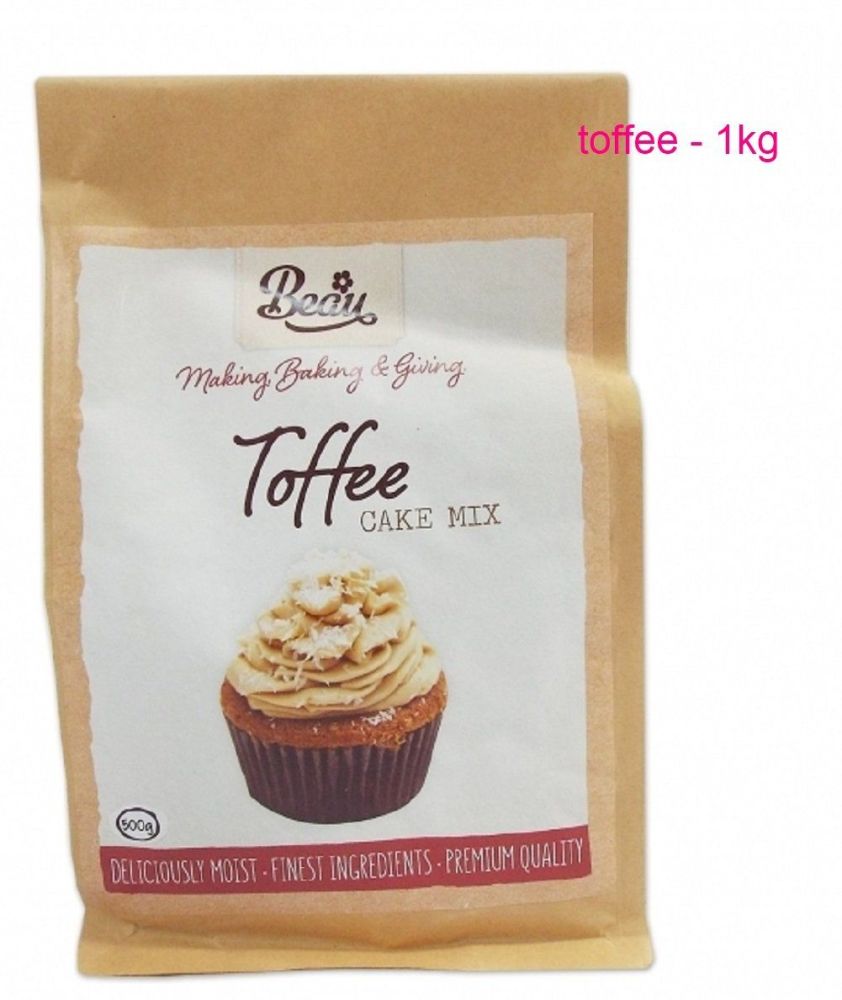 Beau Baking 1kg premium quality Toffee cake mix