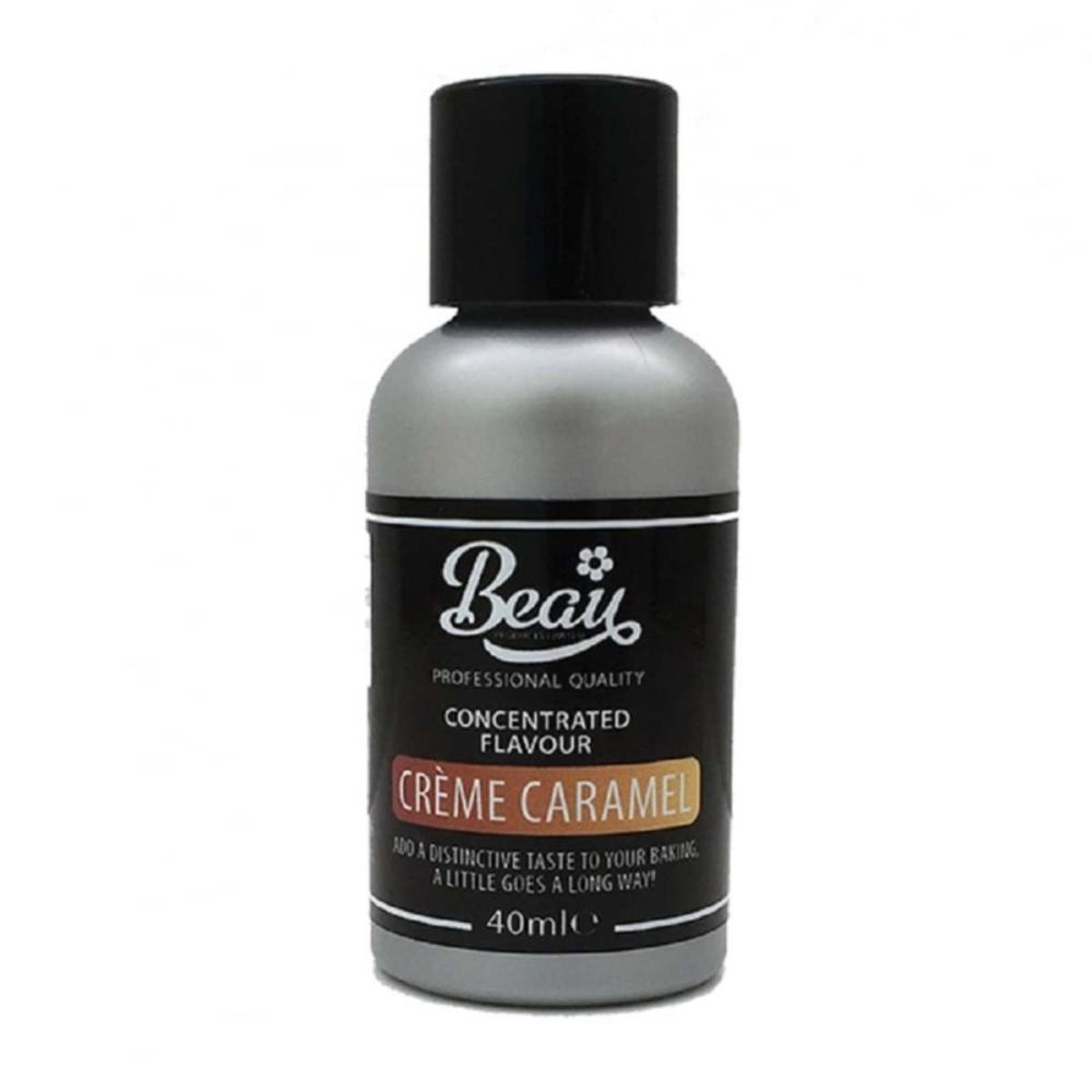 Beau Baking CREME CARAMEL / BRULEE icing / food flavouring 40ml