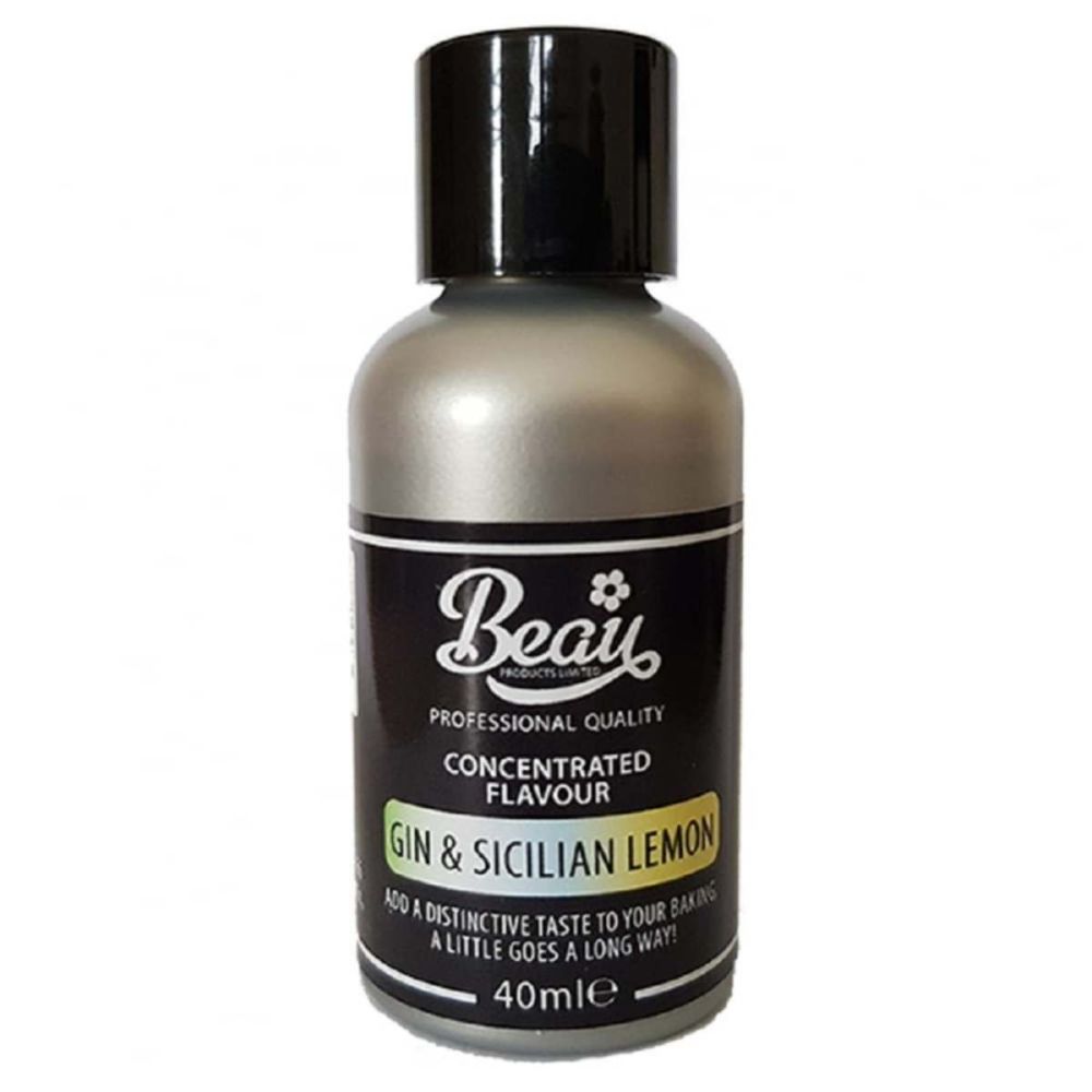 Beau Baking GIN & SICILIAN LEMON icing / food flavouring 40ml