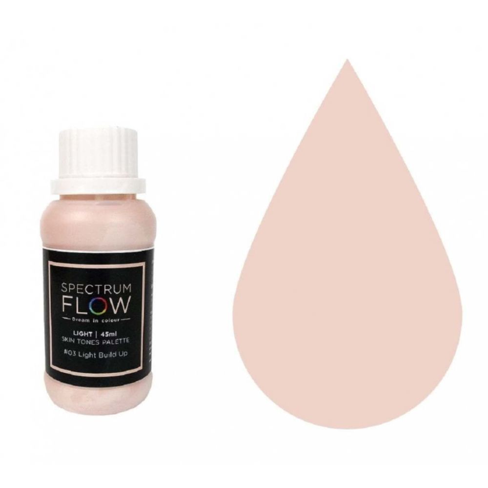 Spectrum Flow #03 LIGHT BUILD UP 45ml Skin Tones Palette airbrush icing pai