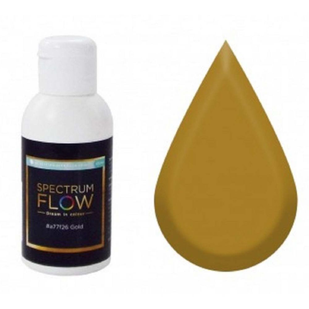 Spectrum Flow GOLD PEARL 100ml concentrated airbrush icing paint colouring