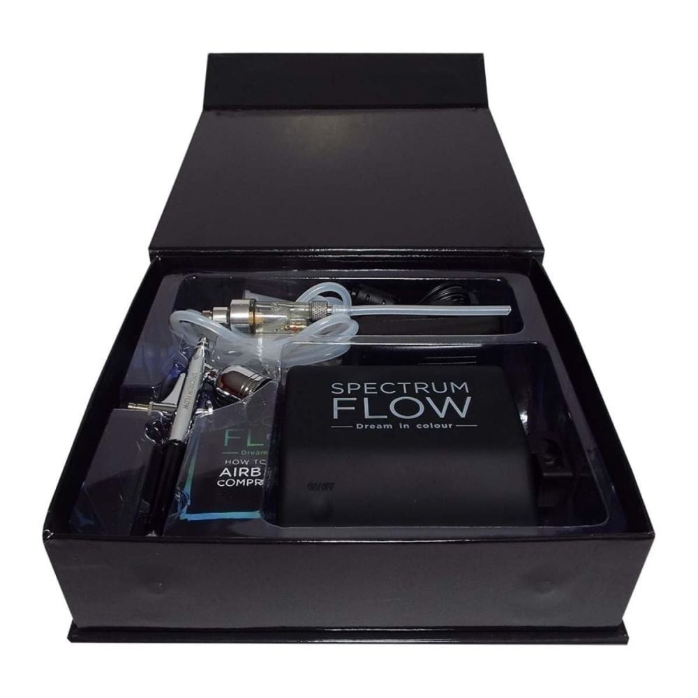 Spectrum Flow BLACK AIRBRUSH gun & compressor kit
