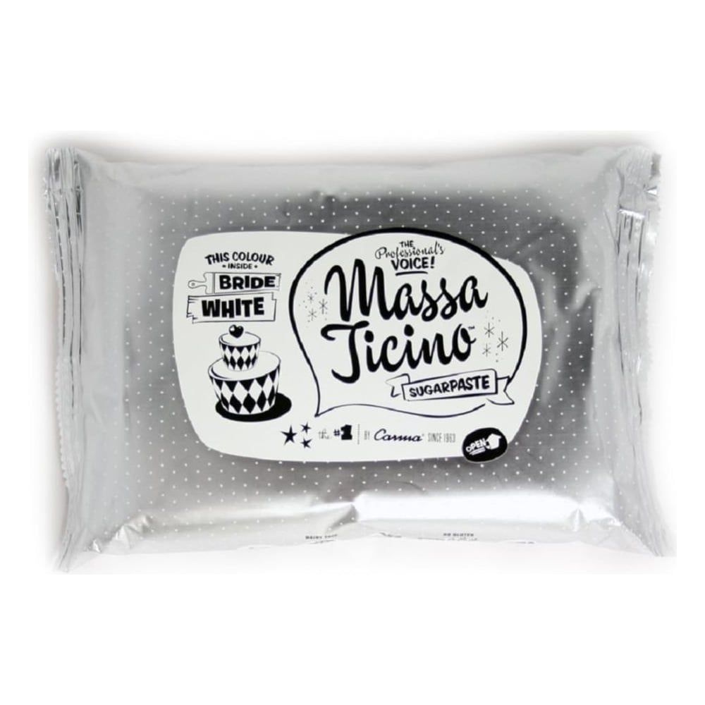 Massa Ticino 250g BRIDE WHITE sugarpaste ready to roll fondant icing