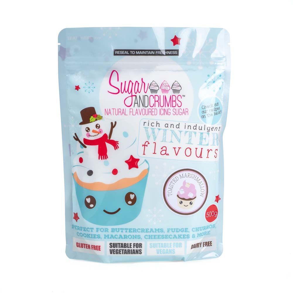 Sugar and Crumbs TOASTED MARSHMALLOW 500g natural flavoured icing sugar
