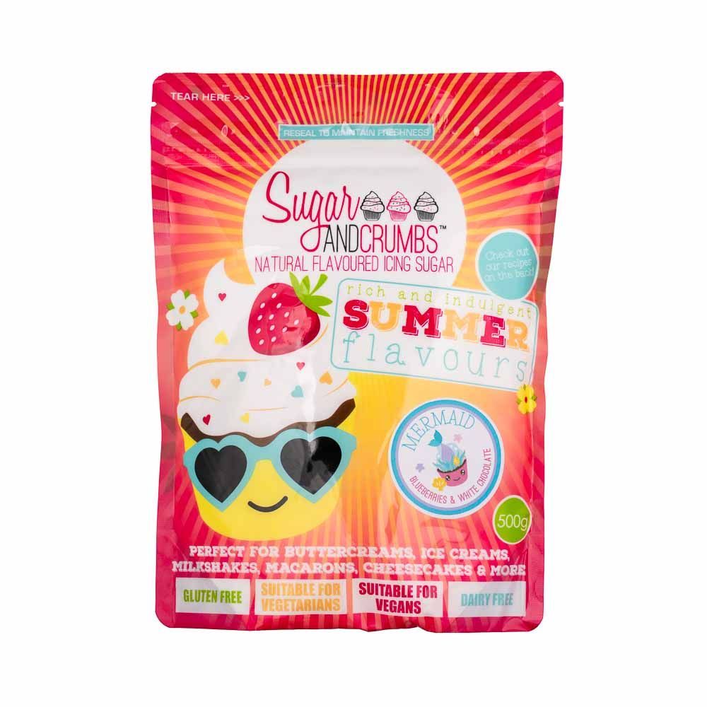 Sugar and Crumbs MERMAID (blueberry & white chocolate) 500g natural flavour