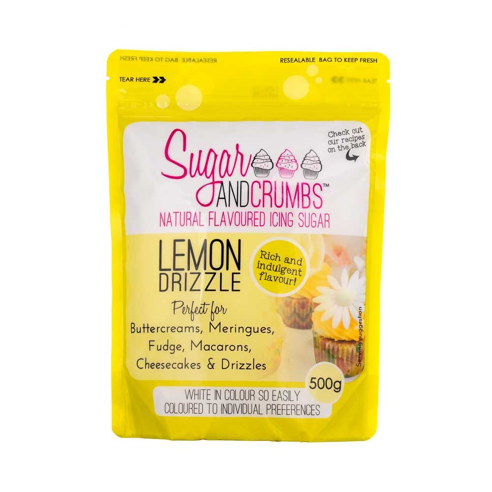 Sugar and Crumbs LEMON DRIZZLE 500g natural flavoured icing sugar