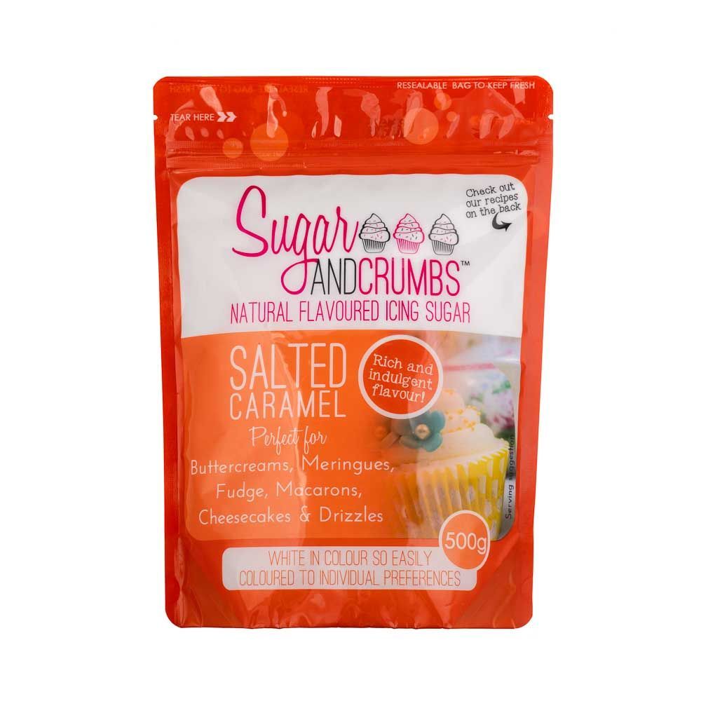 Sugar and Crumbs SALTED CARAMEL 500g natural flavoured icing sugar