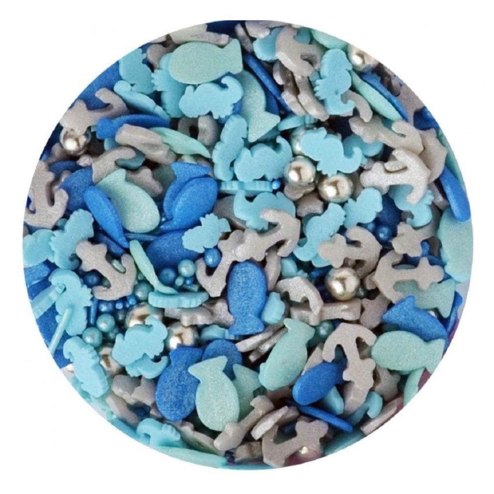 Scrumptious Sprinkletti NEPTUNE MIX edible confetti & cupcake sprinkles 100