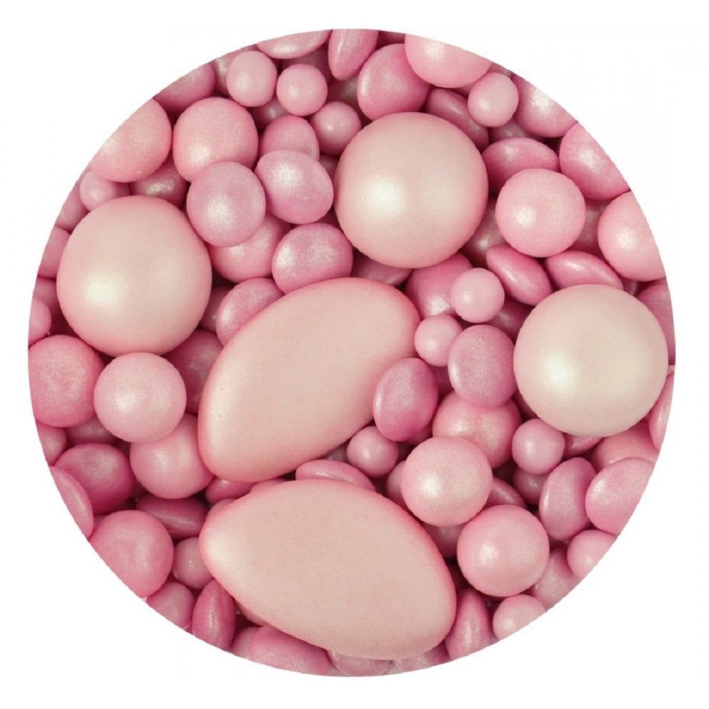 Scrumptious Sprinkletti BABY PINK CHOCOLETTI chocolate dragee cake sprinkle