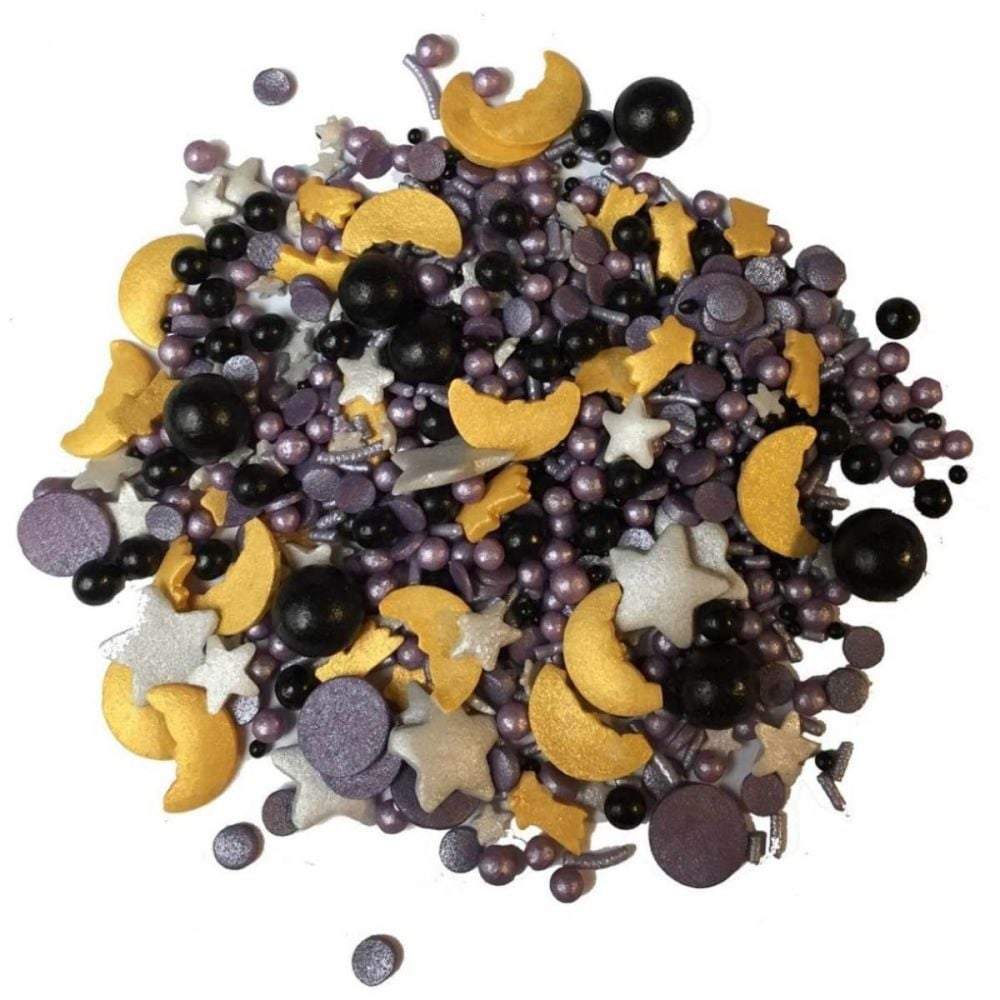 Scrumptious Sprinkletti WIZARD MIX edible confetti & cupcake sprinkles 100g