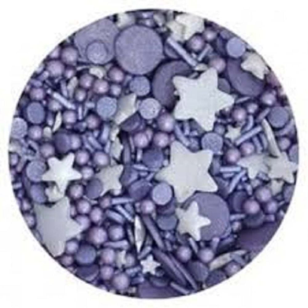 Scrumptious Sprinkletti MIDNIGHT VIOLET edible confetti & cupcake sprinkles