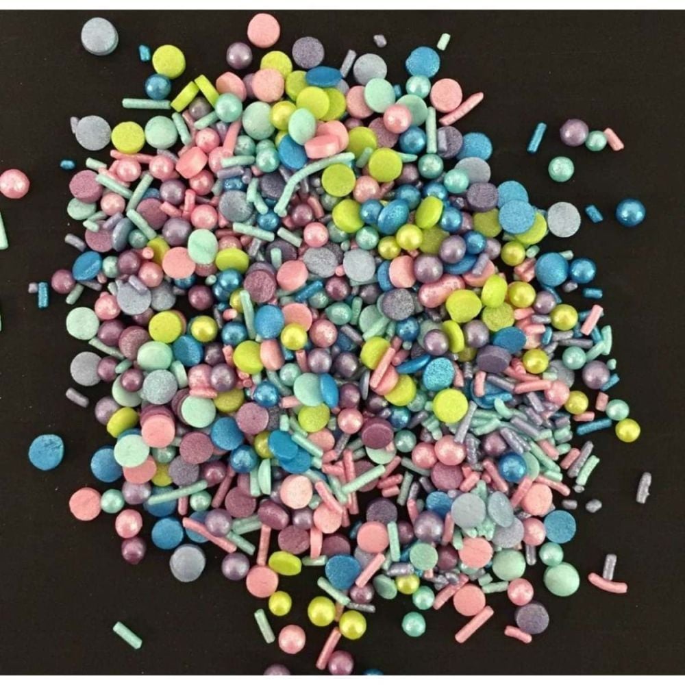Scrumptious Sprinkletti PARTY MIX edible confetti & cupcake sprinkles 100g