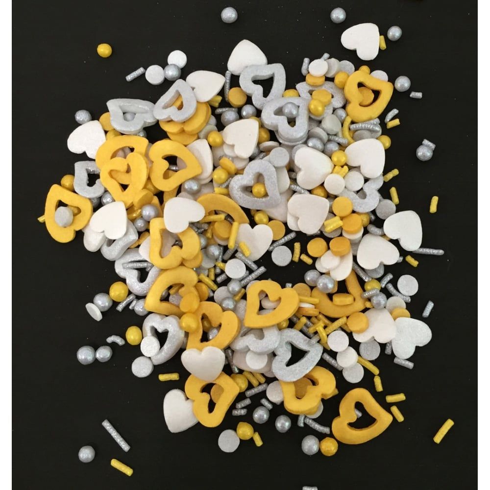 Scrumptious Sprinkletti CHARM MIX edible confetti & cupcake sprinkles 100g