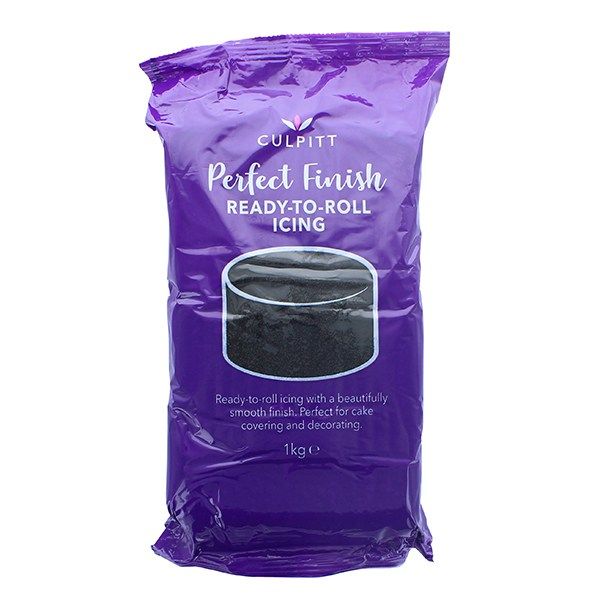CULPITT: EDIBLE SUGAR PASTE-BLACK-1kg
